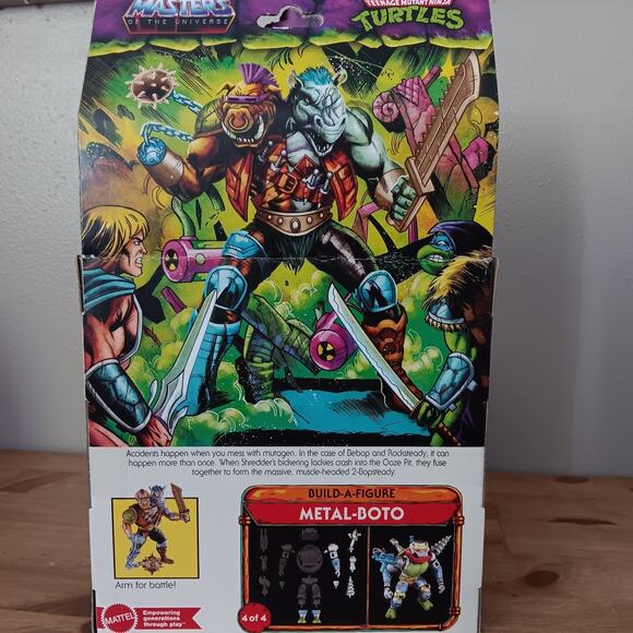 Mattel Turtles of Grayskull 2-Bopsteady Masters of the Universe x TMNT NEW - Picture 4 of 9